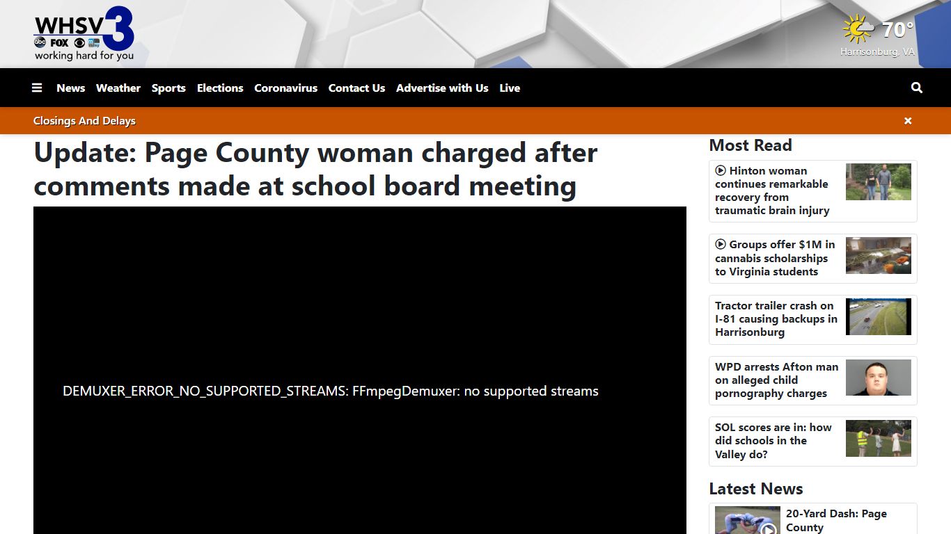 Update: Page County woman charged after comments made at school ... - WHSV